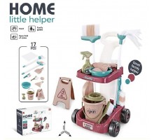 Игрушечный набор для уборки с тележкой 17 предметов Home little helper (667-53)