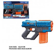 Автомат Бластер 30 см. с мягкими патронами на присосках 24 шт. (330)