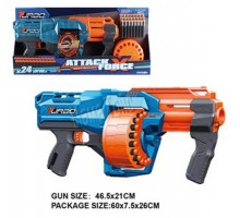 Автомат Бластер 47 см. с мягкими патронами на присосках 24 шт. (339)