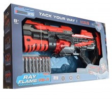 Бластер с мягкими патронами 10 штук на батарейках