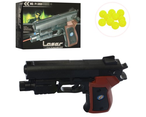 Игрушечный Пистолет на пульках с лазером (135)