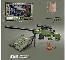 Игрушечный автомат Снайперская винтовка с пулями и Бронежилетом (2023)
