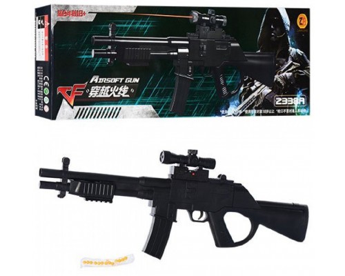 Игрушечный автомат на пульках с Лазерным прицелом (2338)