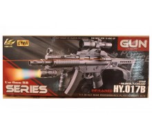Игрушечный пневматический Автомат на пульках с лазерным прицелом и фонариком 61 см (017 В)