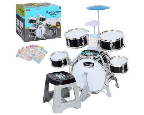 Дитяча барабанна установка зі стільчиком (33)