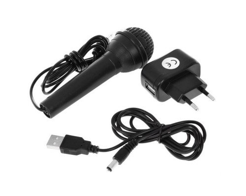 Дитяче піаніно синтезатор із мікрофоном, 61 клавіша, LCD дисплей (MQ-605UFB)