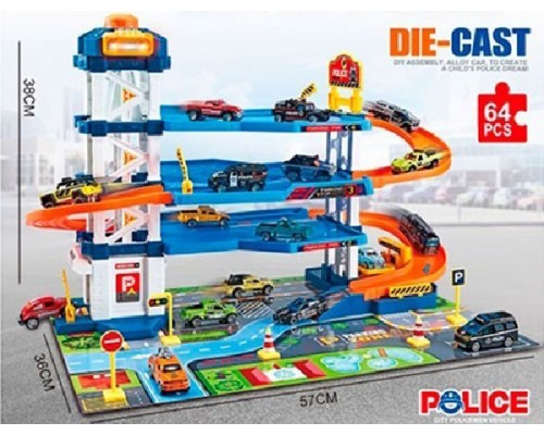 Гараж парковка с машинками 4 этажа (161)