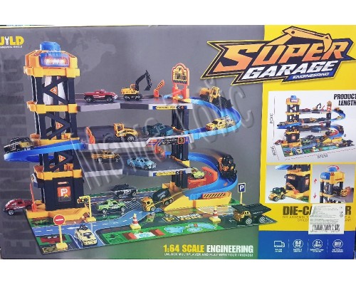 Гараж паркинг с машинками строй техника, 4 этажа (163)