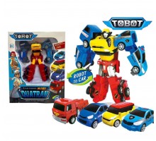 Робот трансформер тобот Кватран 4 машинки (108)