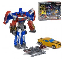 Робот Трансформер з машинкою та зброєю Оптімус Прайм (4083)