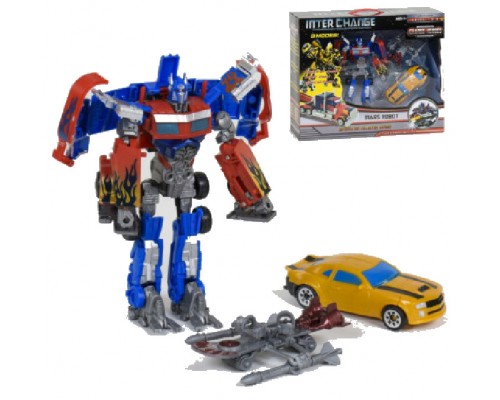 Робот Трансформер з машинкою та зброєю Оптімус Прайм (4083)