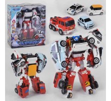Робот-трансформер Кватран 509 у наборі 4 машинки
