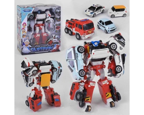 Робот-трансформер Кватран 509 у наборі 4 машинки