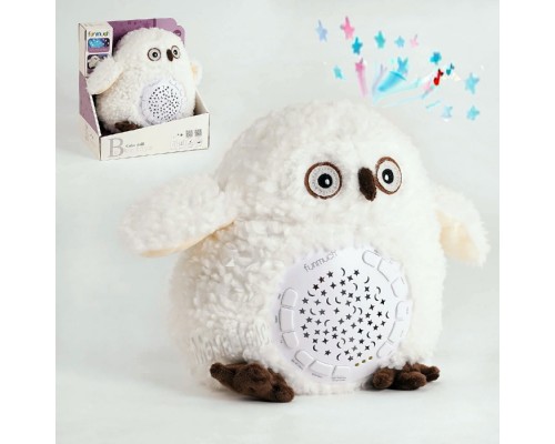 М'яка іграшка Ведмедик Музичний Нічник проектор (666-32)