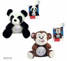 М'яка іграшка Нічний музичний проектор Панда, Мавпочка (678)