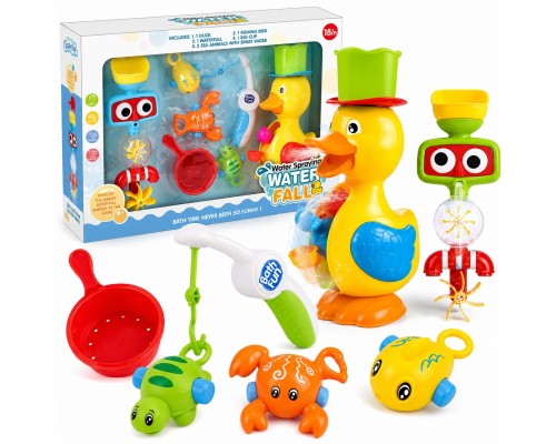 Игровой набор для ванной Уточка - мельница водопад и рыбалка (9602)