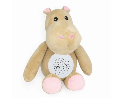 М'яка іграшка Бегемотик Музичний нічник з проектором