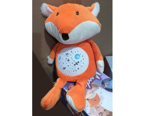 М'яка іграшка Музичний нічник з проектором Лисеня (7828)