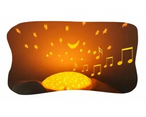 М'яка іграшка Музичний нічник з проектором Лисеня (7828)