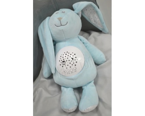 М'яка іграшка Заєць Музичний нічник з проектором
