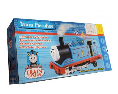 Паровозик Томас Игрушка для малышей со звуком и светом