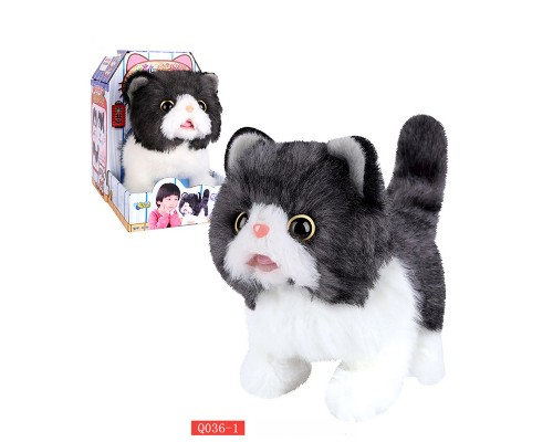 Інтерактивна м'яка іграшка Котик. Звук, Ходить (036-038)