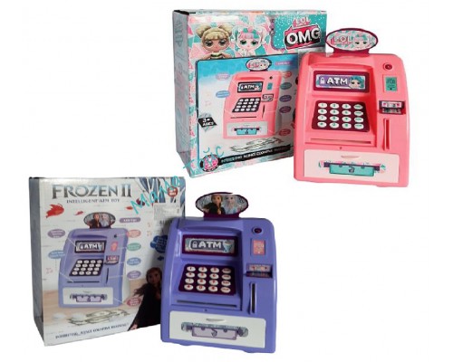Детский игрушечный банкомат сейф копилка 2 вида WF-3055L / WF-3055FZ