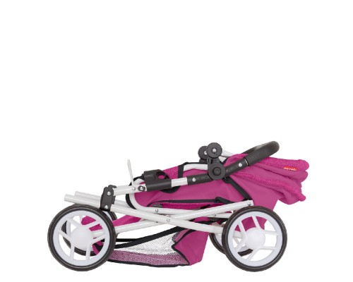 Коляска для ляльки із сумкою CARRELLO UNICO 9346 HOT PINK