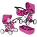 Коляска для ляльки із сумкою CARRELLO UNICO 9346 HOT PINK