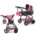 Коляска для ляльок Трансформер, 2 в 1 із сумкою CARRELLO Pink 9662