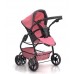 Коляска для ляльок Трансформер, 2 в 1 із сумкою CARRELLO Pink 9662