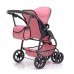 Коляска для ляльок Трансформер, 2 в 1 із сумкою CARRELLO Pink 9662