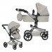 Коляска для кукол 2 в 1 Трансформер с сумкой 9695 Carrello Fortuna LIGHTG GREY Светло Серая