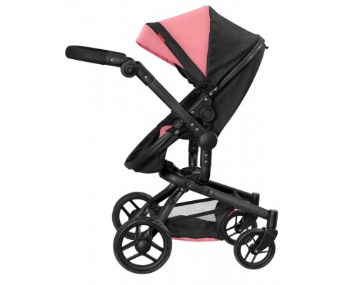 Коляска для кукол 2 в 1 Трансформер с сумкой Carrello Fortuna Peach Pink 9695 Персиковая