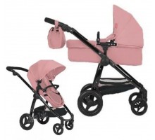 Коляска для ляльок Трансформер 2 в 1 з сумкою Carrello Ultra POWDER PINK 9696 Рожева пудра