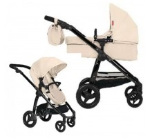 Коляска для ляльок Трансформер 2 в 1 з сумкою Carrello Ultra CREAM 9696 Кремова