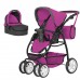 Лялькова коляска Трансформер 9662 CARRELLO AVANTI ROSE RED з сумкою, 2 в 1