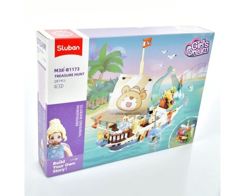 Конструктор для девочки Sluban Girls Dream Корабль 287 деталей (1173)