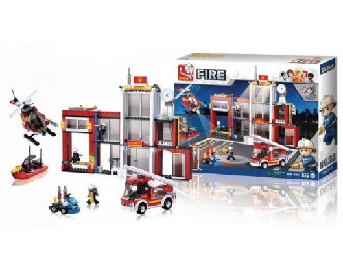 Конструктор Пожежна станція 612 деталей Sluban (0631)