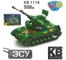 Конструктор Військова техніка ЗСУ Зенітна самохідна установка Гепард, танк 508 деталей (1118)