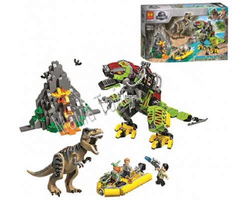 Конструктор Бой Тираннозавра и Робота-Динозавра 740 деталей Jurassic World (11337)