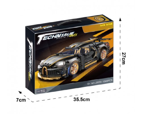 Конструктор Техніка машина Бугатті Bugatti Divo 1368 деталей (2020)