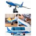 Конструктор Boeing 787 Dreamliner 1353 детали - большая модель самолета 66 см с подставкой (80009)