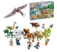 Конструктор Динозавры Юрского периода 8 фигурок 205 деталей (3700)