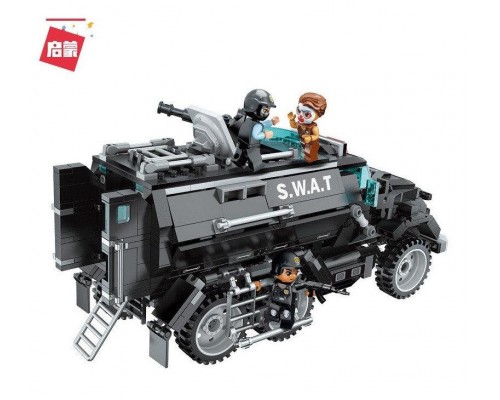 Конструктор Полицейский броневик S.W.A.T 969 деталей Qman 1930