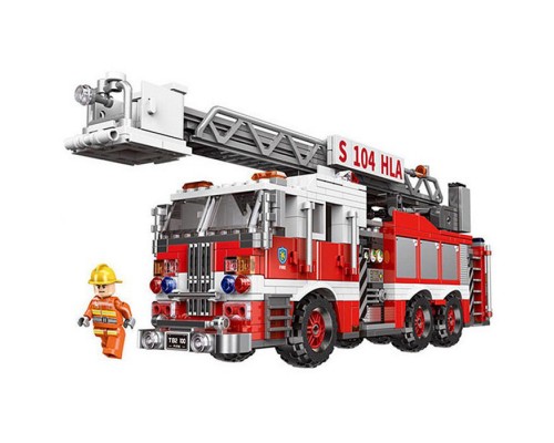 Конструктор Пожежна машина з люлькою 711 деталей (03031)