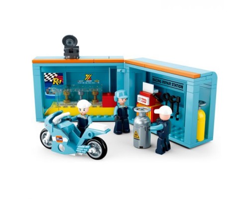 Конструктор Sluban Трейлер для гоночних машин Racing Team 1044 деталі (0766)