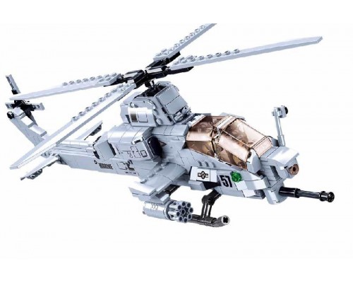 Конструктор Sluban Вертоліт Вайпер AH-1Z. 482 деталі (0838)