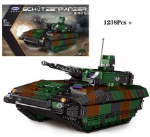 Конструктор військовий Танк Schützenpanzer Puma 1238 деталей (06042)