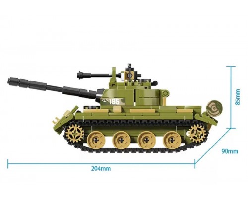 Конструктор військовий Танк Т-62, 427 деталей (22009)